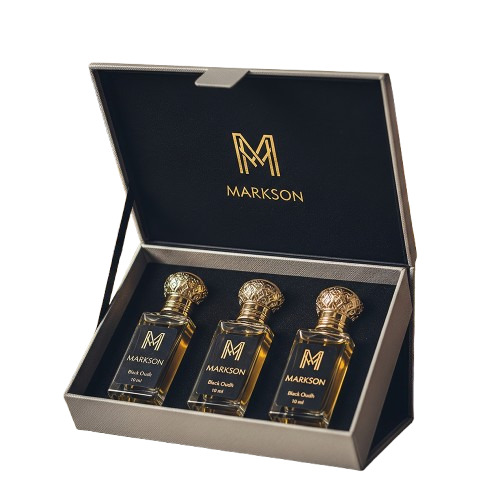 10Ml 3 Attar Kit Boxes - Color: Black
