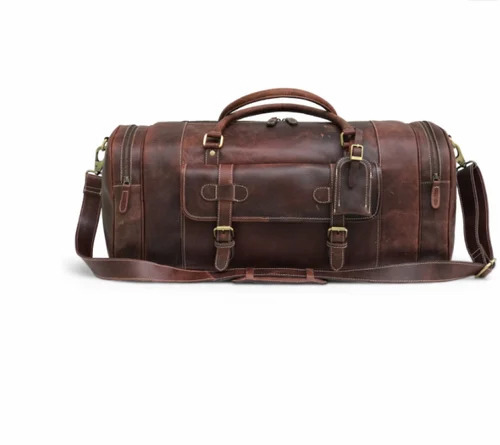 Full Grain Leather Overnight Bag