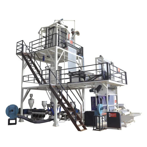 Semi Automatic 3 Layer Co Extrusion Blown Film Machine