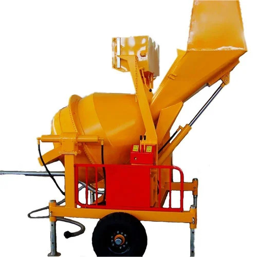 Cement Concrete Mixer With Hopper