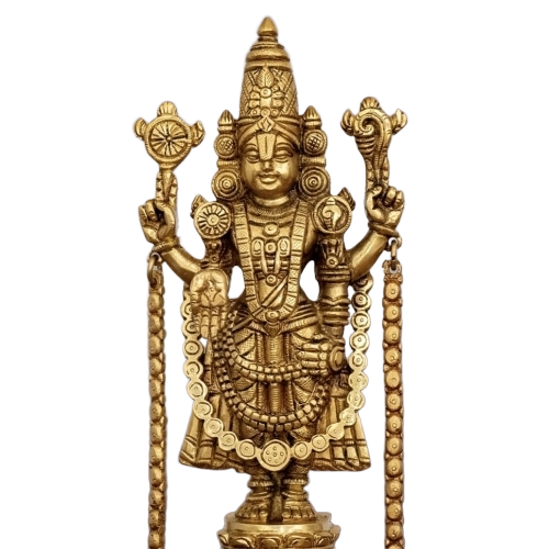 Handcrafted Finish Brass Statue
