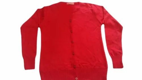 Ladies Red Woolen Sweater By Gm Aggarwal Hosiery