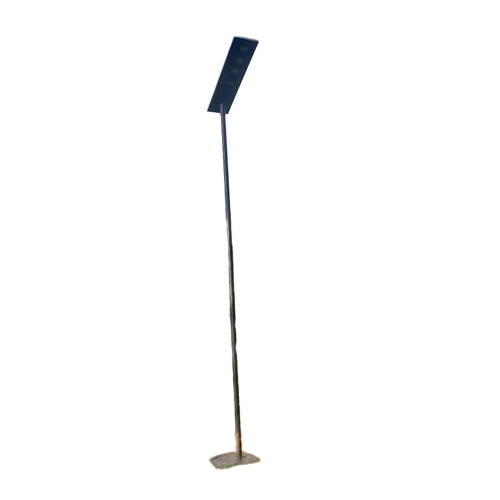 Solar Street Light Galvanized Iron Pole - Color: Gray