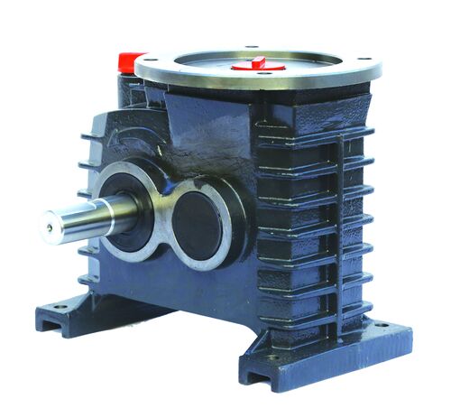 Bevel Type Aerator Gearbox - Steel, Standard Size, Blue | Bevel Gears, Industrial Use, Durable, Box Packaging