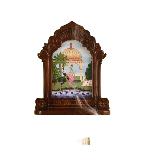 Lord Krishna Wall Statue - Color: Multicolor