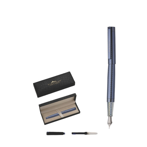Premium Blue Plating Ball Pen - Body Material: Metal
