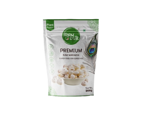 Zip Tie & Nitrigen Filled Pack Raw Makhana - Broken (%): 1