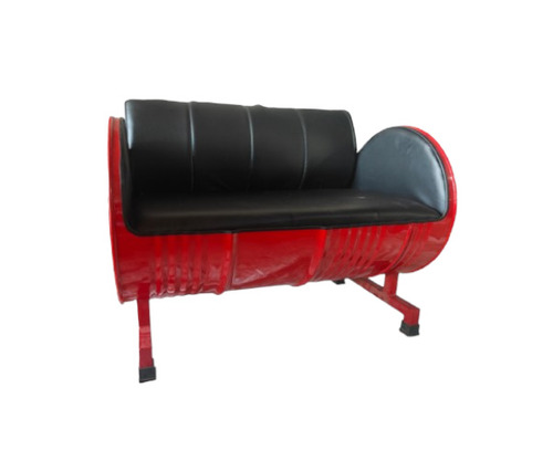 Double Seater Barrel Sofa With Back Cushion