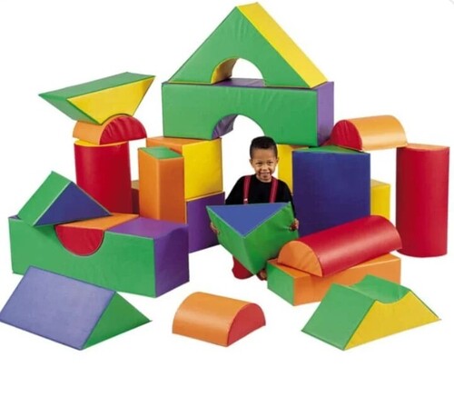Yellow Soft Play Building Blocks