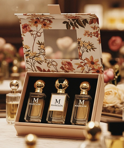 10Ml 3 Perfume Window Kit Boxes - Finishing: Matte Lamination