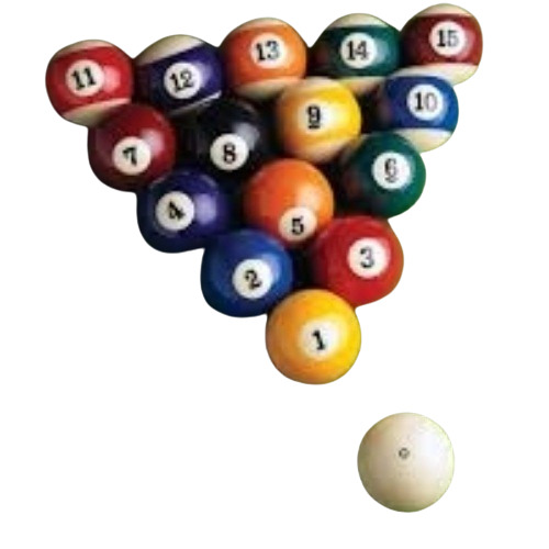 Multicolor Resin Billiard Balls