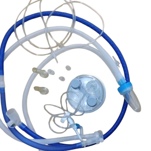 Ventilator Circuit - Heated, 1.5m Length, Blue Transparent | Good Quality, Customizable Size, High Power, Ideal for Neonatal Use