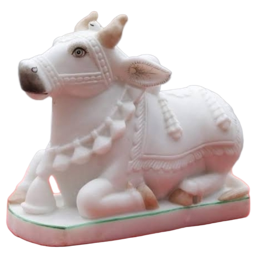 White Marble Nandi Statue