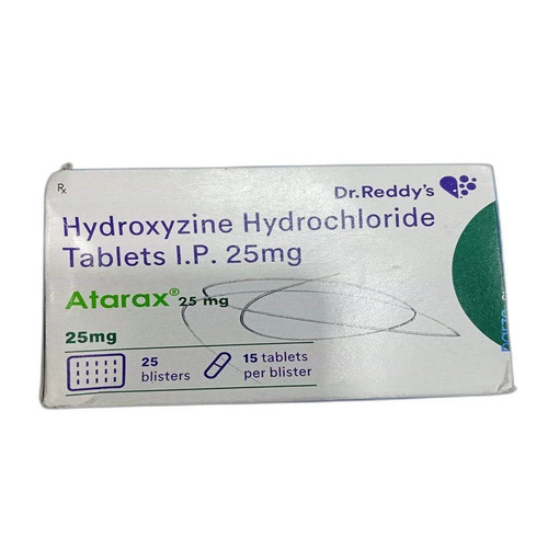Hydroxyzine Hydrochloride 25 Mg Tablet - Color: White