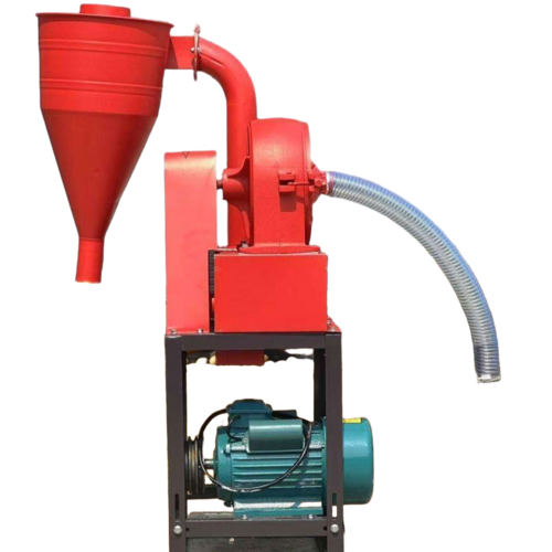 Self-Suction Grain Crusher with Efficient Self-Suction Function