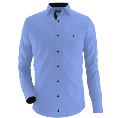 Men Light Blue Shirt