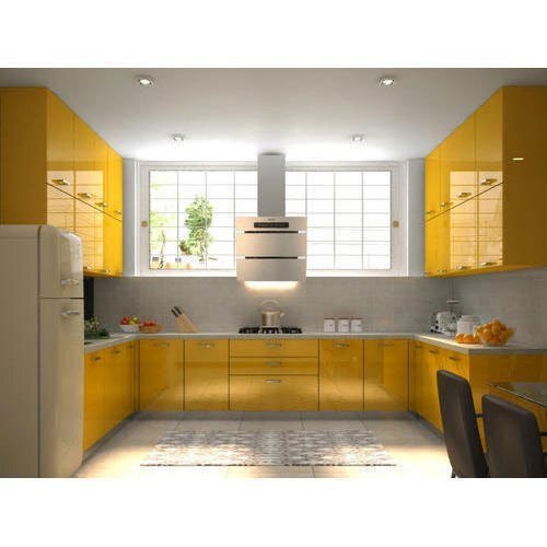 U Shape Modular Kitchen