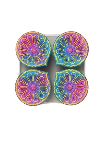 Multicolor Fancy Decorated Diwali Diyas