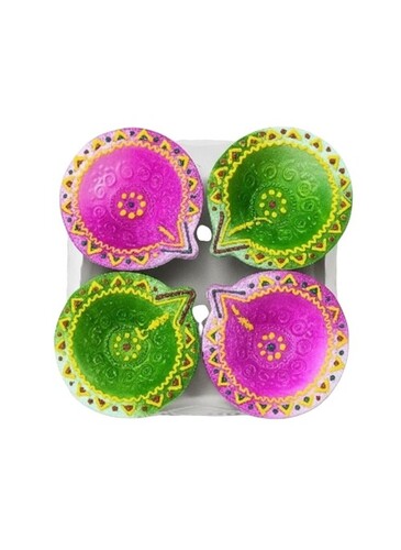 Traditional Clay Diya - Lighting Source: Fluorescent