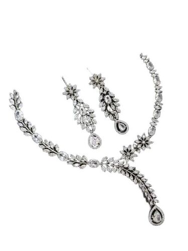 American Diamond Necklace Set - Color: All