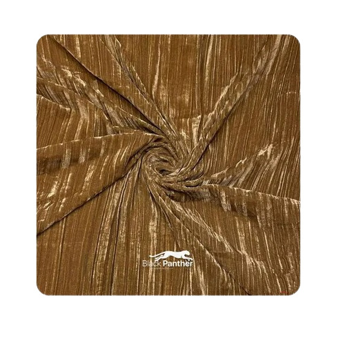 Dark Mustard 200 Gsm Knitted Velvet Fabric