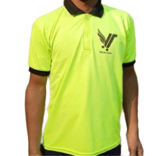 Medium Man Polyester Collar T-Shirt