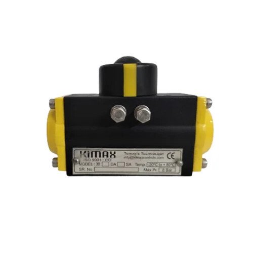 Double Acting Pneumatic Actuator Da32 - Color: Yellow And Black