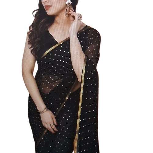 Ladies Black Saree