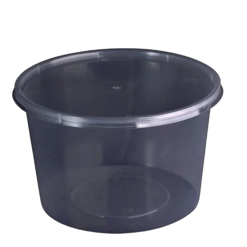 1000ML Round Transparent Plastic Container