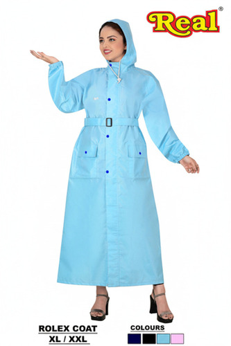 Raincoat For Womens - Color: Blue Black Skyblue Pink