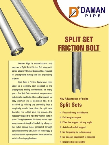 Split Set Friction Bolts