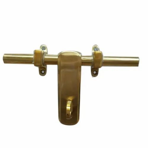 Brass Door Aldrop - Brass, Standard Size, Golden | Anti Corrosion, Screw In Installation, Durable, Long Lasting