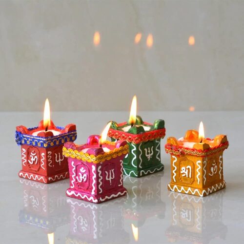 Designer Wax Tulsi Diya Bowl Diya