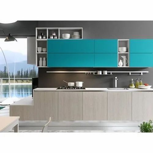 Italian Straight Wooden Kitchen