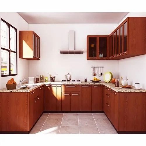 U Shaped Indian Modular Kitchen