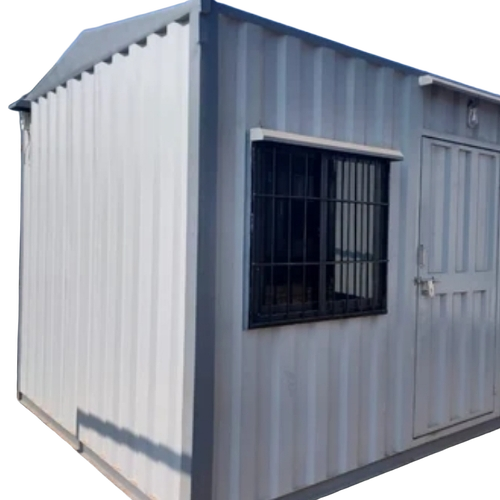 20 Feet Mild Steel Portable Cabin, For Office - Color: White