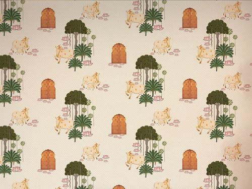 Holy Pichwai Wallpaper - Material: Matte