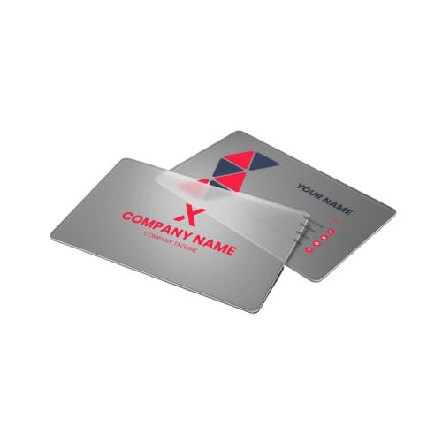 Transparent Visiting Card - Size: 2 3.5 Inches (51 89Mm)