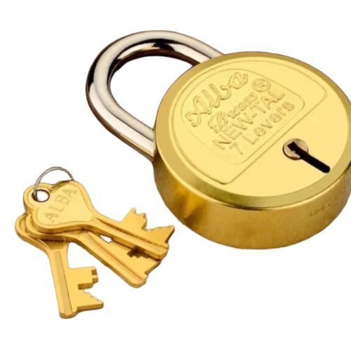 Round Brass Padlock