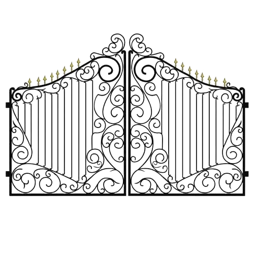 Black Open Grill Gate