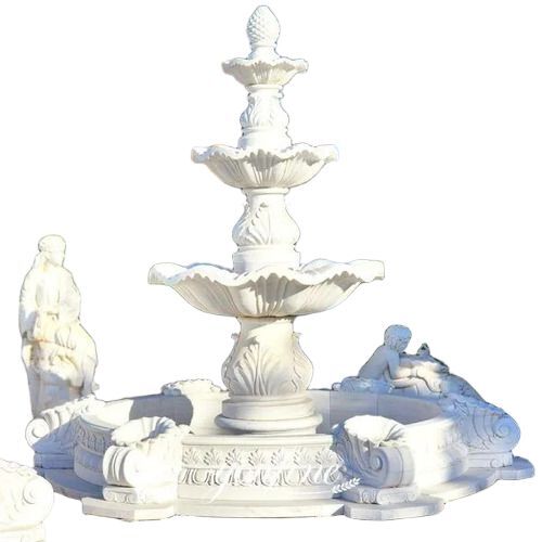 Intricate Carving Marble Fountain - Color: .