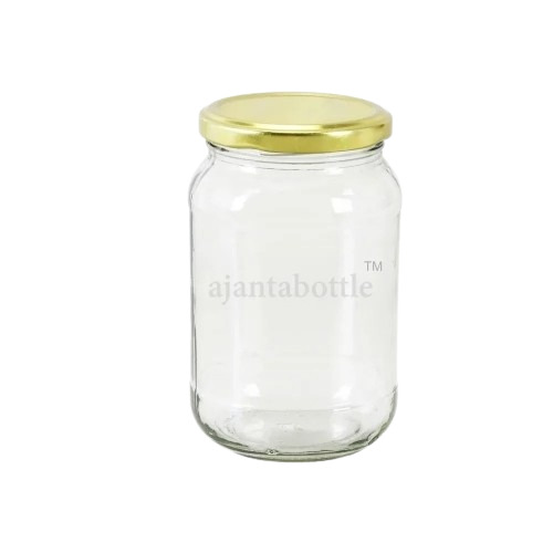 Transparent 500 Gm Pickle Glass Jar