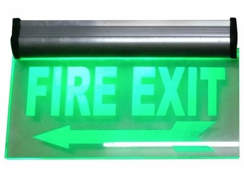 Fire Exit Acrylic Led Sign Board