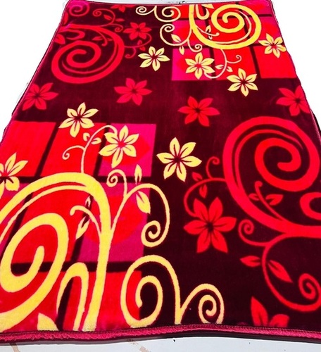Multi Color Single Bed Mink Blanket - Age Group: Adults