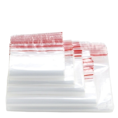 Mini Zip Lock Bags Plastic Self Seal Reclosable Zipper - Color: Transparent