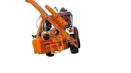 Crash Barrier Installation Machines - Color: Yellow
