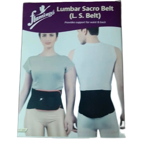 Flamingo Lumbar Sacro Belt - Color: Black