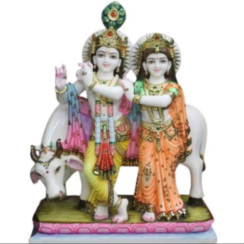 Radha Krishna Statues - Color: Multi Color
