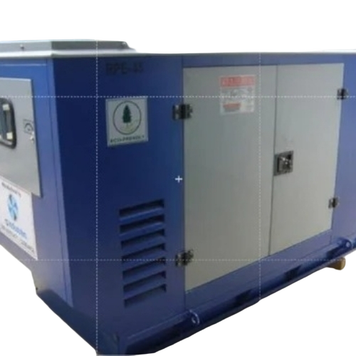 Silent Dg Sets - Metal, 220-440 Volt (v) | White And Blue Color, 1-year Warranty, Tested On Various Quality Standards