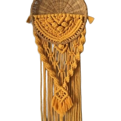 Yellow Macrame Wall Hangings